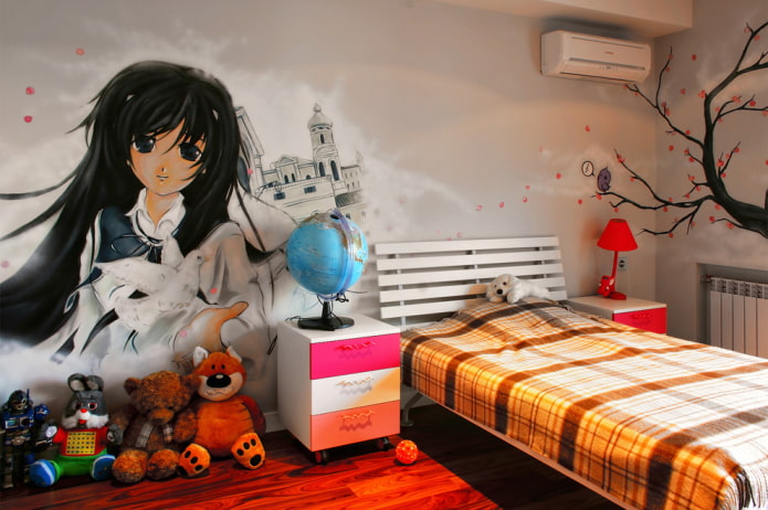 anime sur les murs