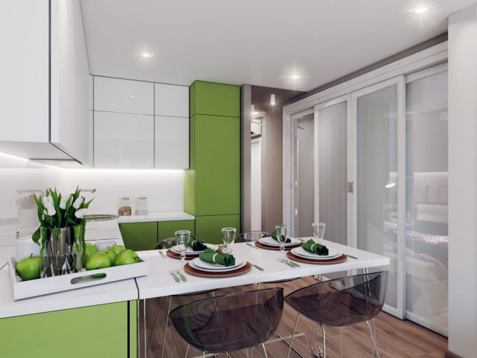 cuisine-salon design 18,62 m² m.