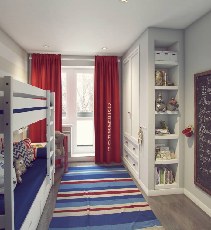 conception d'une chambre d'enfants 9,5 m² m.