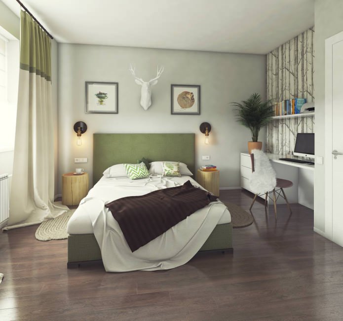 conception de chambre 13 m². m.