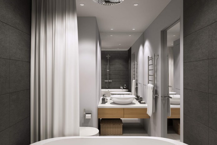 design de salle de bain moderne 4,7 m². m.