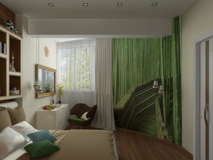 chambre dans un projet de design d'intérieur d'appartement