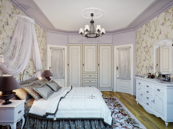 chambre lavande dans le style provençal