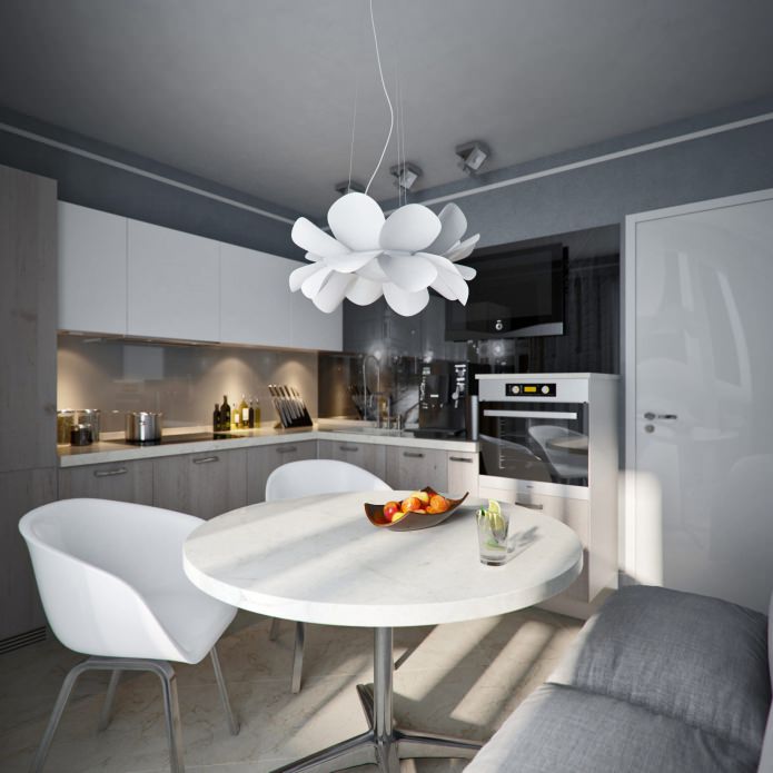 cuisine en appartement design 38 m². m.