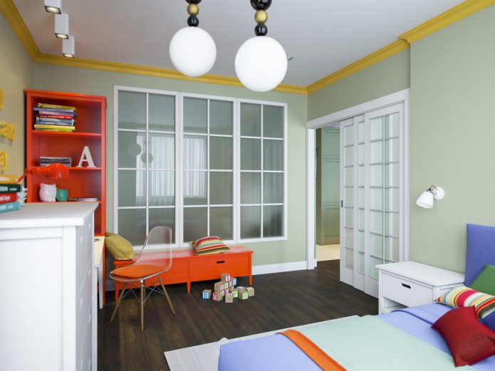 Chambre d'enfants 14 m² m.