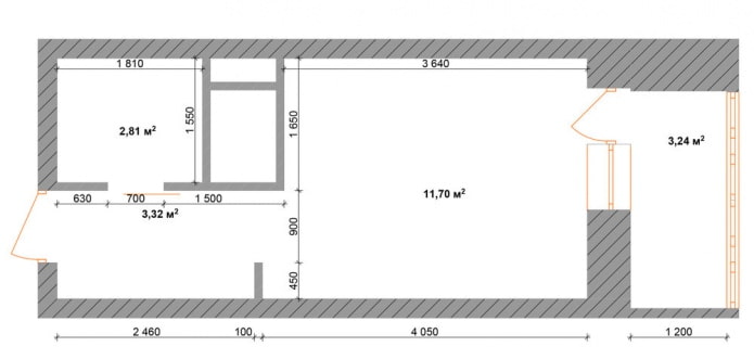 agencement studio 18 m². m.