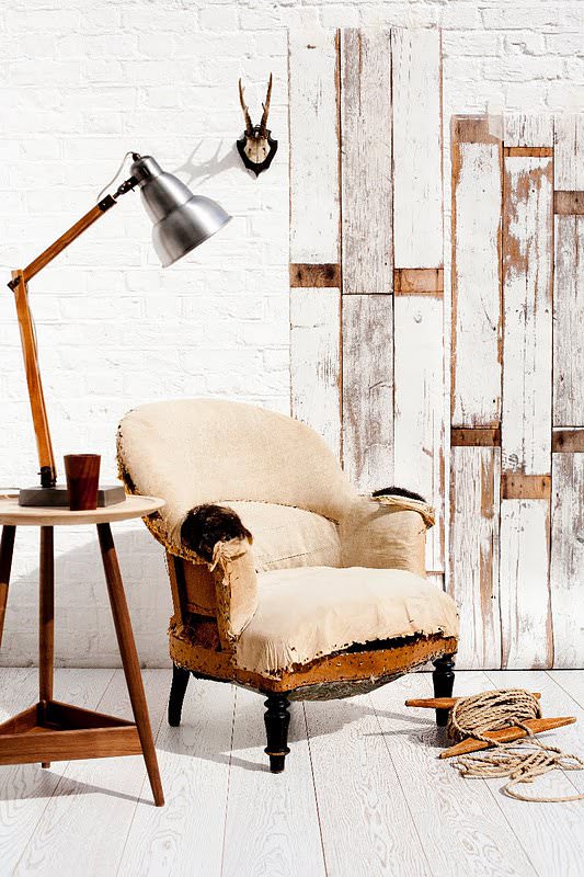 fauteuil de style grunge