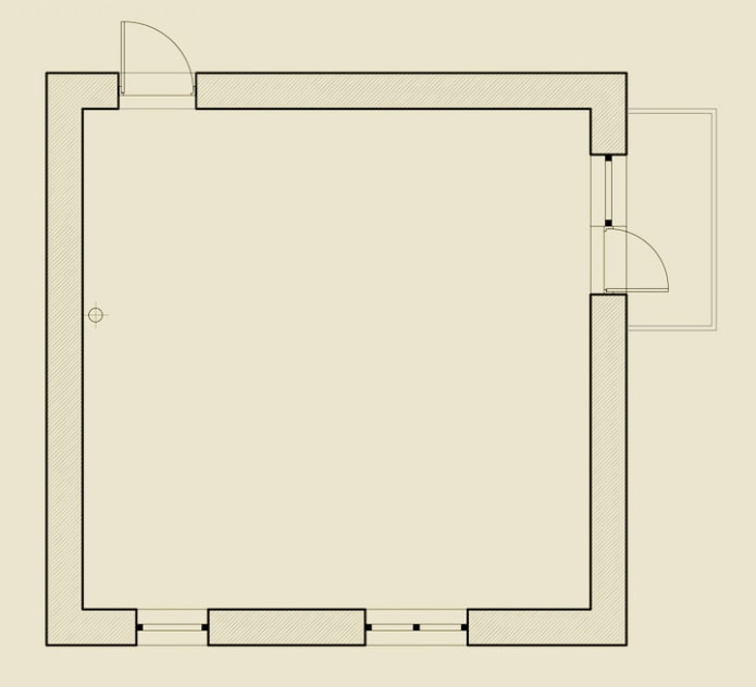 La disposition de l'appartement est de 31 m². m.