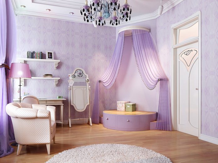 chambre lilas