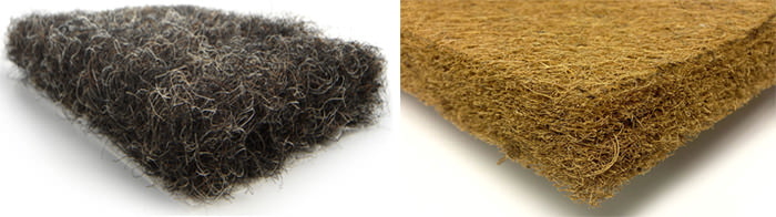 Remplissage de crin et sisal pour matelas orthopédique