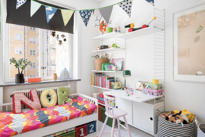 style scandinave dans une petite chambre pour un enfant