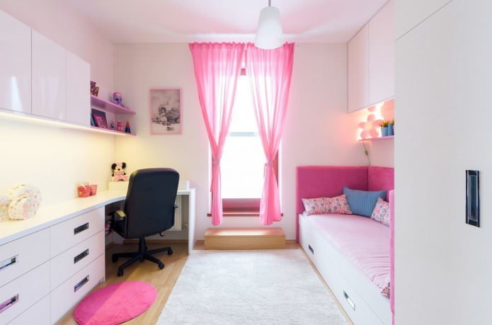 design décoratif d'une chambre pour une fille