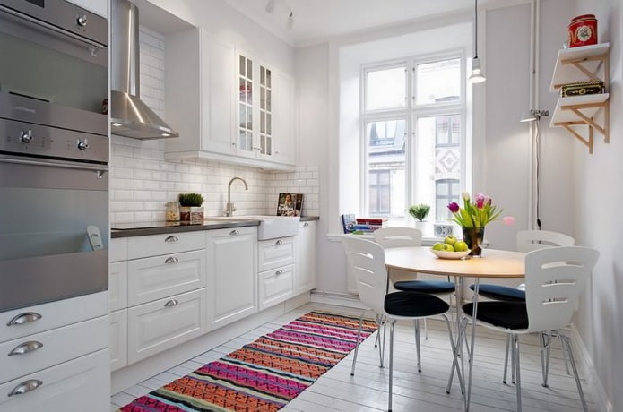 Cuisine blanche de style scandinave