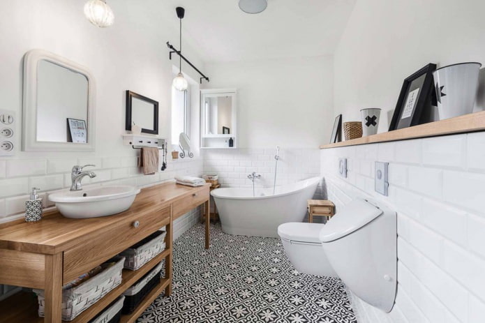 Salle de bain style scandinave