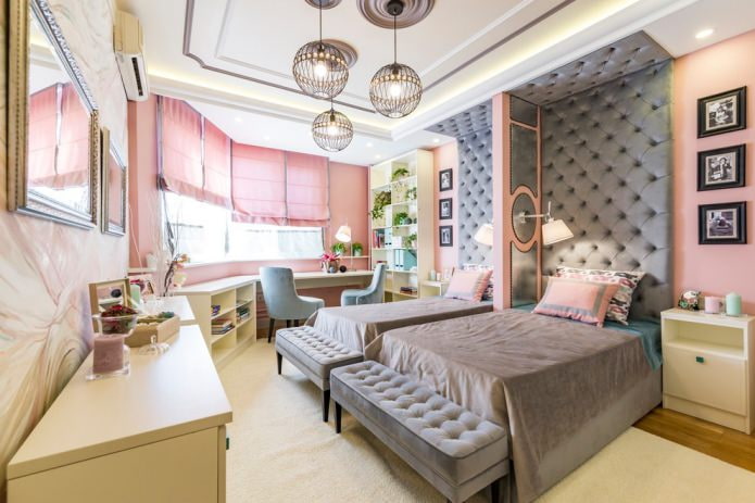 design décoratif d'une chambre pour une fille