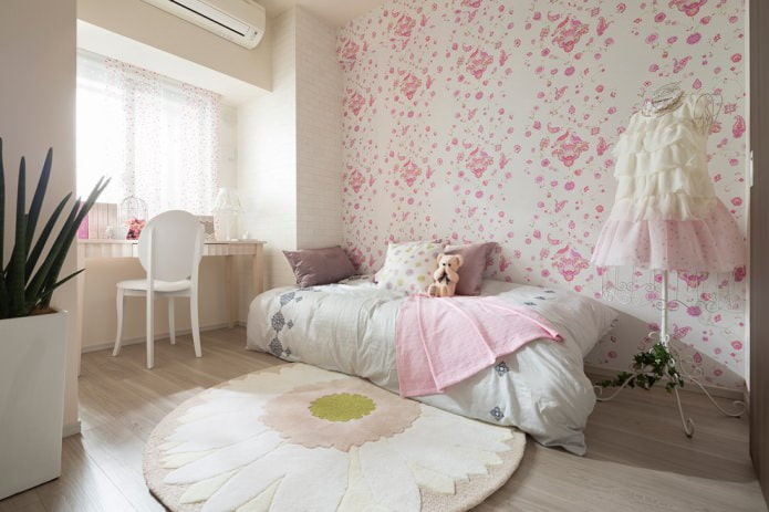 intérieur de chambre pour une fille 6-8 ans