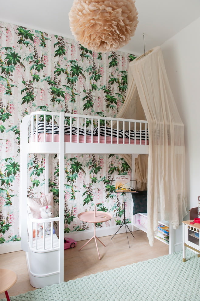 design décoratif d'une chambre pour une fille