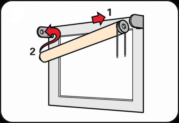 Pag-install sa isang roller blind bracket