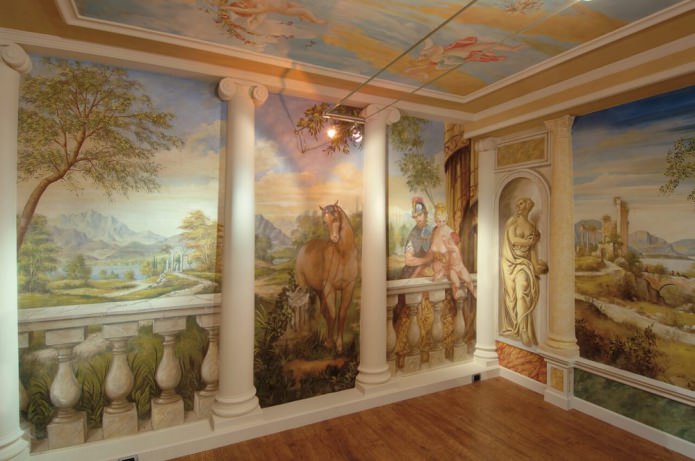 fresque à l'intérieur