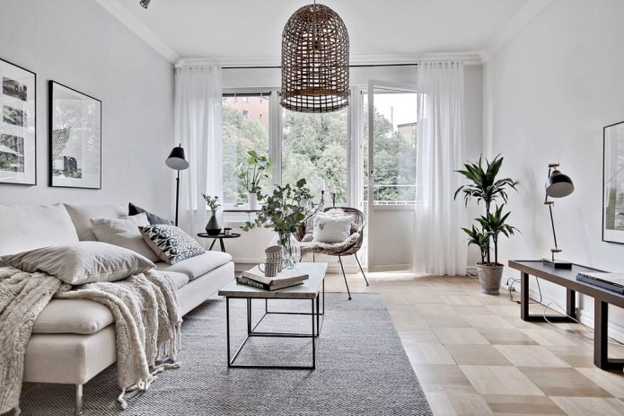 Style scandinave dans le salon