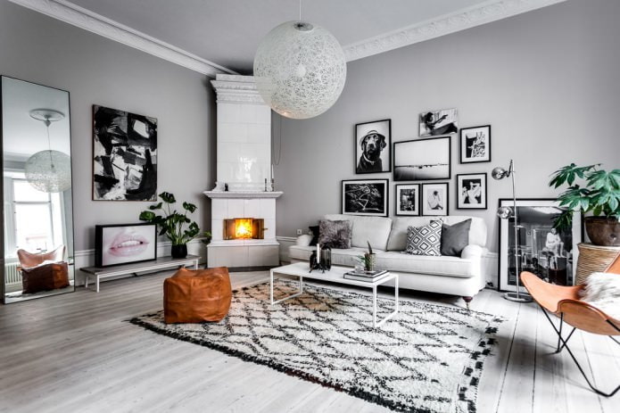 Style scandinave dans le salon