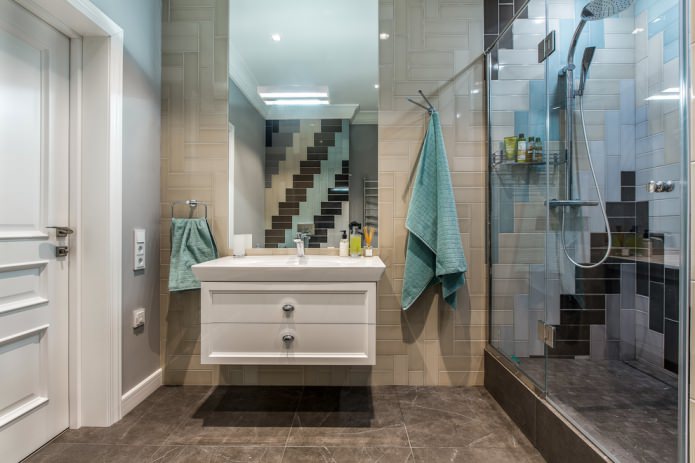 style contemporain dans la salle de bain