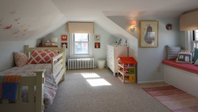 chambre d'enfant légère pour les filles