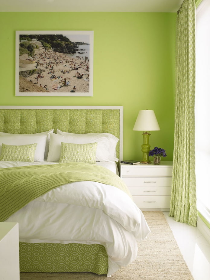 chambre en vert