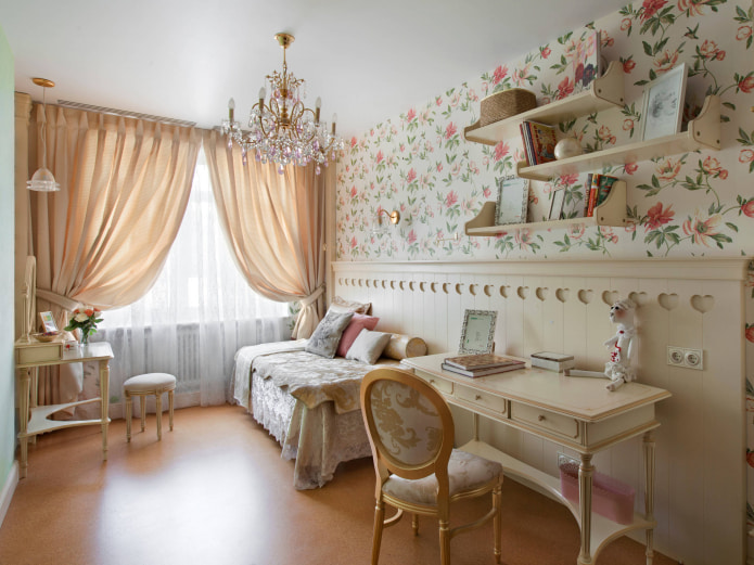 chambre d'enfant dans le style classique