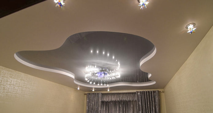 Plafond beige et gris