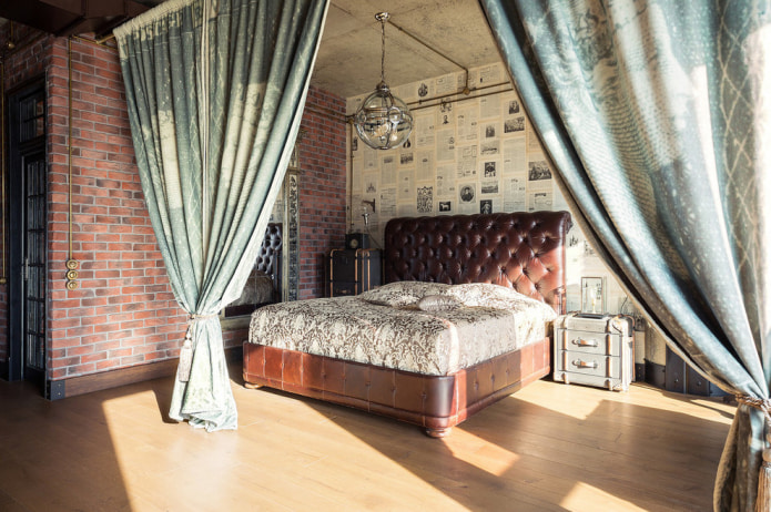 chambre de style loft