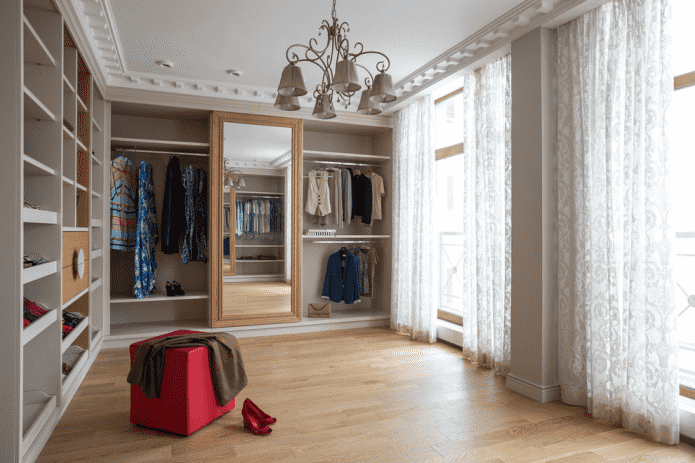 intérieur de dressing élégant