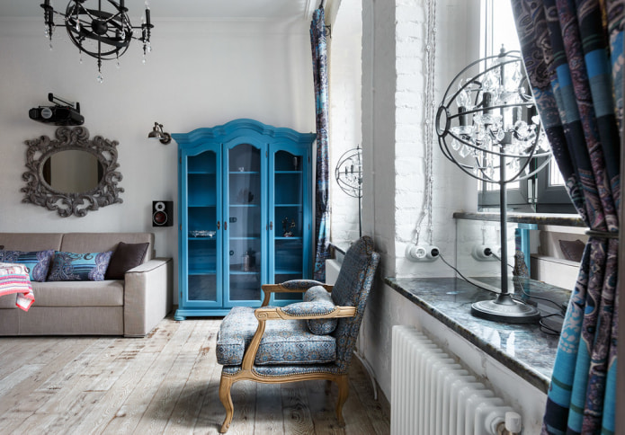 armoire bleue