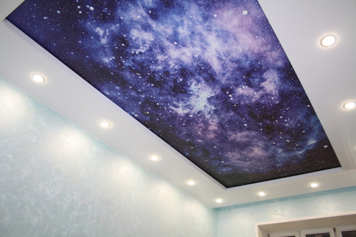 plafond tendu avec impression photo