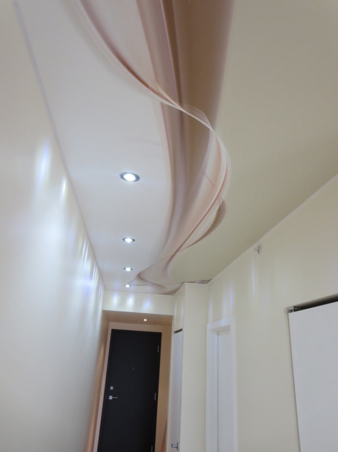 structure de plafond tendu avec impression photo