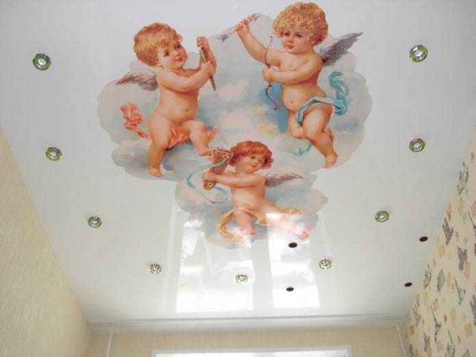 toile extensible avec l'image des anges