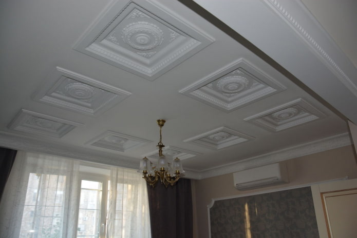 istraktura ng coffered ng plaster