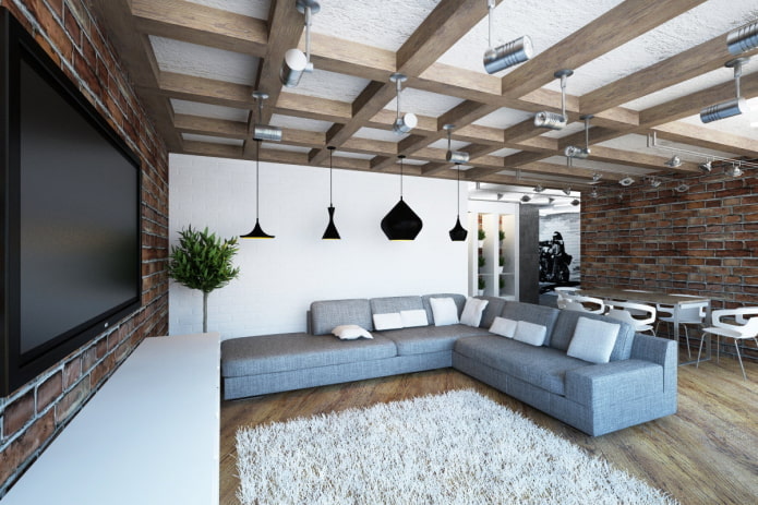 loft stílusú kazettás szerkezet