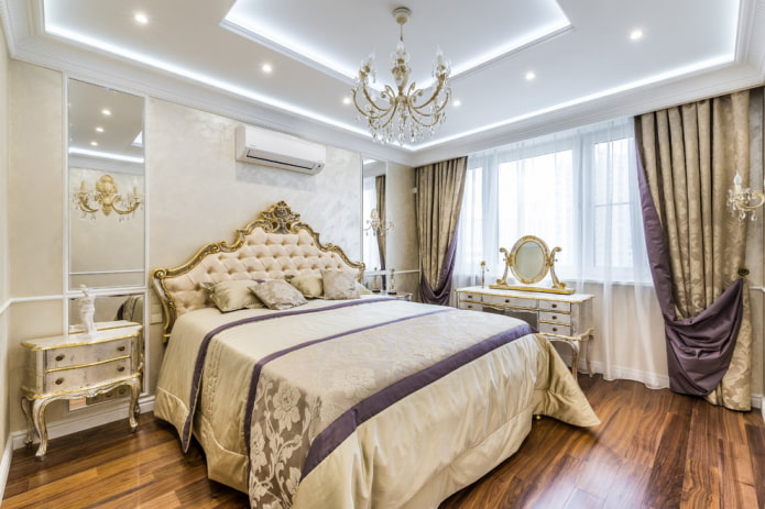 plafond éclairé à l'intérieur de la chambre