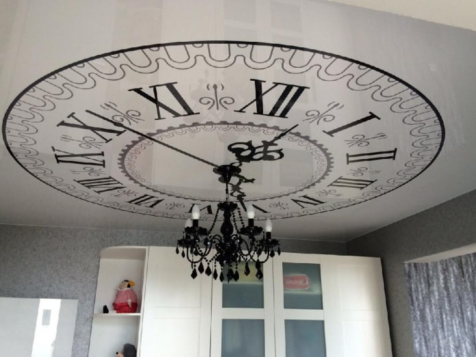 horloge au plafond