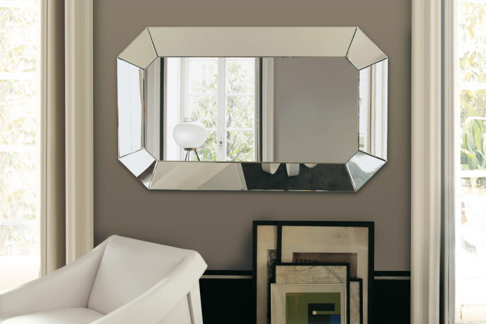 produit miroir avec double facette à l'intérieur