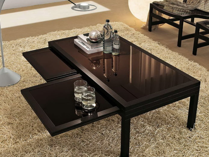 Table en verre