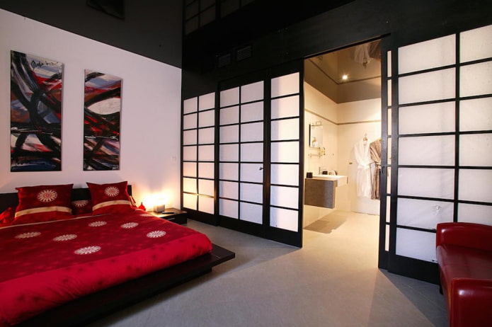 Toiles coulissantes de style japonais