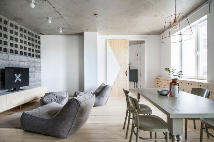 portes de compartiment de style loft