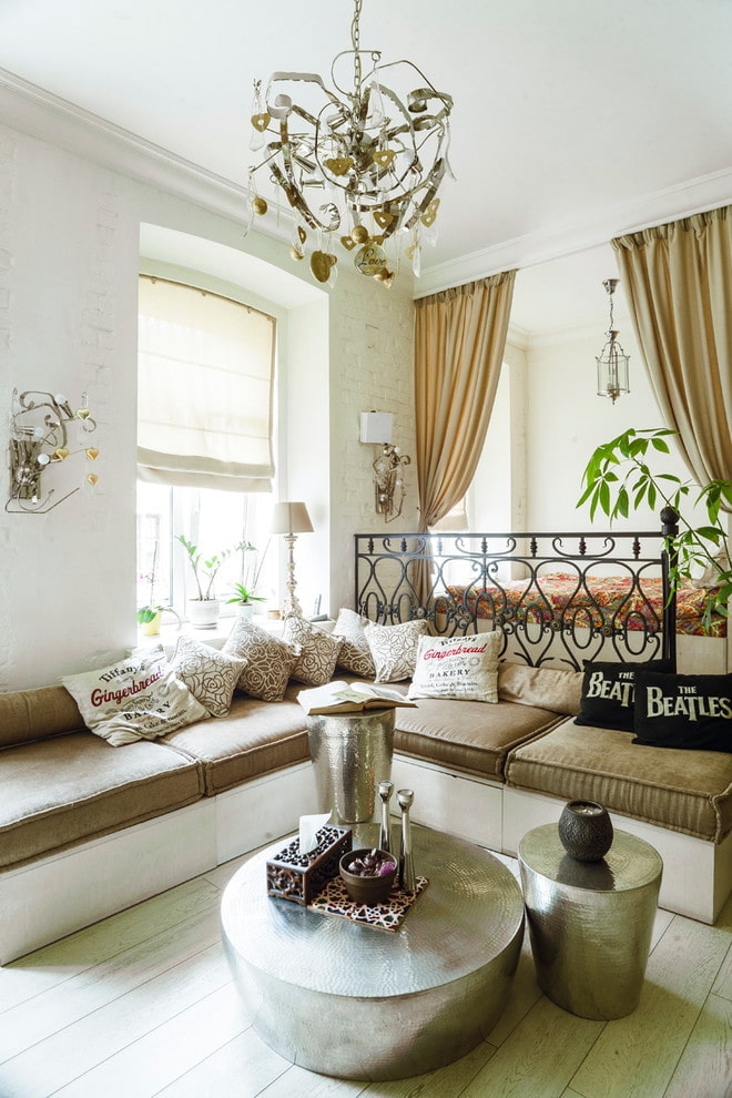 Boho dans la chambre du salon