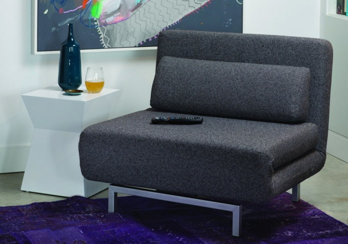 chaise pliante sans accoudoirs à l'intérieur