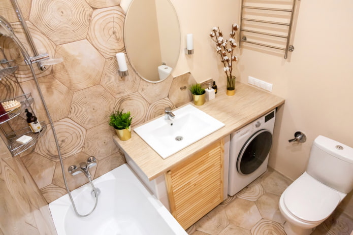 salle de bain à l'intérieur d'un studio