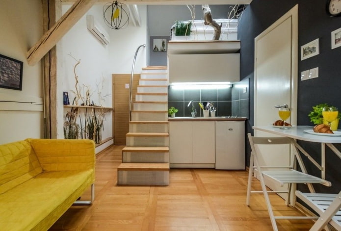 agencement intérieur d'un studio