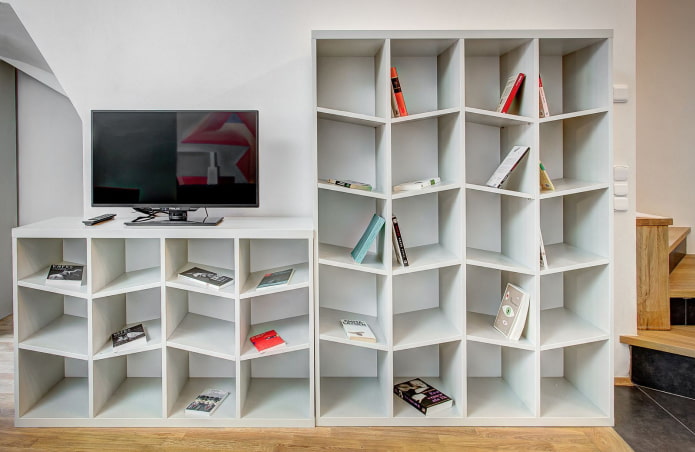 puting shelving sa interior