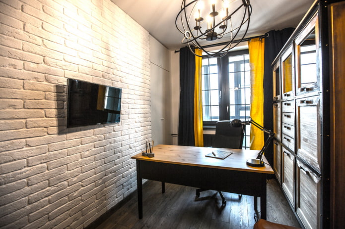 intérieur d'étude de style loft